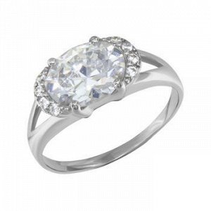Серебряное кольцо с фианитом 1100366-00775