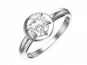 Серебряное кольцо с фианитом 1101021-00775