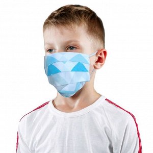 Набор масок детских защитных 2х слойных, цвет МИКС, 5 шт.