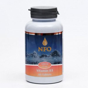Norwegian Fish Oil витамин Д3 1000 МЕ, 60 таблеток по 750 мг