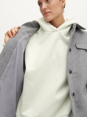 Куртка-рубашка из материала с добавлением шерсти