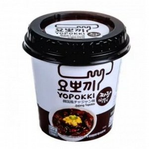 Рисовые клецки (топокки) с соусом чаджан "Black soybean sauce Topokki (rice cake). Jjajang Topokki" 120г
