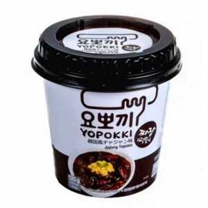 Рисовые клецки (топокки) с соусом чаджан &quot;Black soybean sauce Topokki (rice cake). Jjajang Topokki&quot; 120г