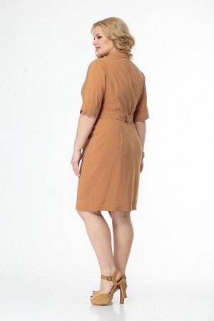 Платье Anelli 657 оранжевый