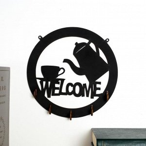 Ключница "Welcome" 21х21 см, 3 мм МИКС