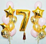 Набор воздушных шаров с цифрой "7"
