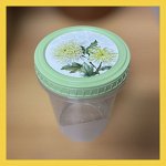 БАНКА С ЗАВИНЧИВАЮЩЕЙСЯ КРЫШКОЙ С ДЕКОРОМ 0,6Л