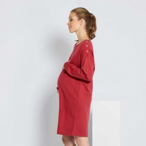 Платье-джемпер для беременных - красный