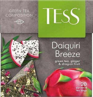 Чай в пирамидках Tess Daiquiri Breeze, зеленый, 20 шт
