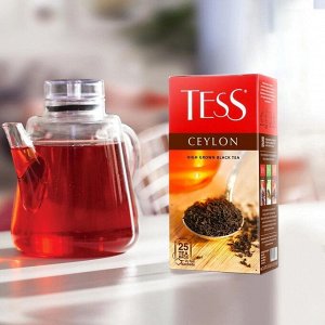 Tess Ceylon черный чай в пакетиках, 25 шт