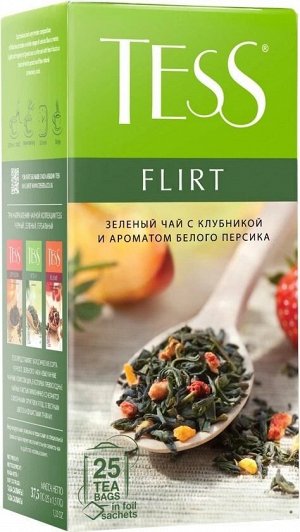 Tess Flirt зеленый чай в пакетиках, 25 шт