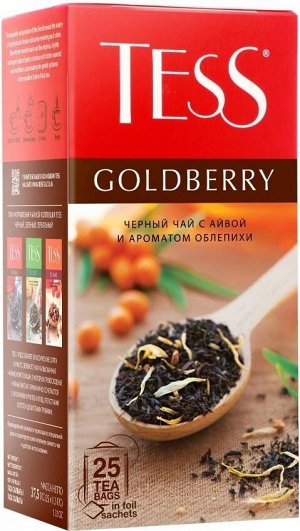 Tess Goldberry черный чай в пакетиках, 25 шт