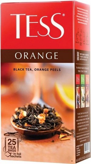 Tess Orange черный чай в пакетиках, 25 шт