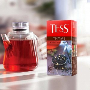 Tess Thyme черный чай в пакетиках, 25 шт