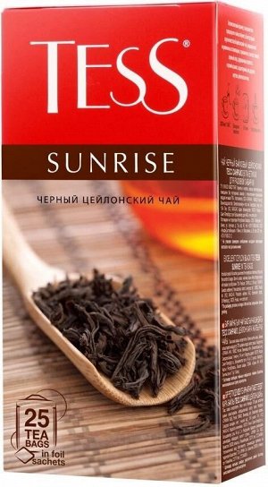 Tess Sunrise черный чай в пакетиках, 25 шт