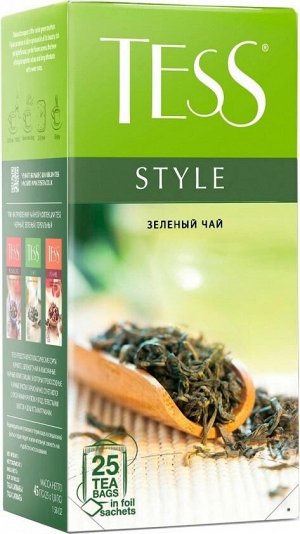 Tess Style зеленый чай в пакетиках, 25 шт