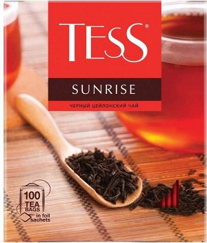 Tess Sunrise черный чай в пакетиках, 100 шт