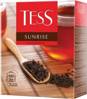 Tess Sunrise черный чай в пакетиках, 100 шт