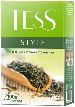 Tess Style зеленый листовой чай, 100 г