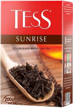 Чай листовой Tess Sunrise, черный, листовой, 200 г