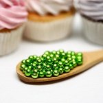 Кондитерская посыпка «Шарики зеленые», 50 г