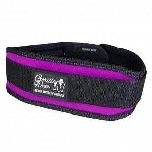 Пояс для зала Gorilla Wear "Women Belt" GW-99801\BK-PEP (на липучке)