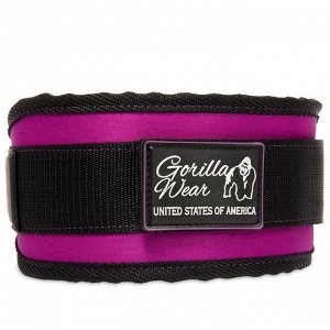 Пояс для зала Gorilla Wear "Women Belt" GW-99801\BK-PEP (на липучке)