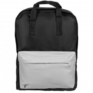Рюкзак Niels черный с серым, 28x36x10 см