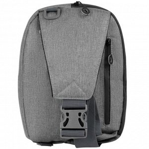 Рюкзак на одно плечо Tweed серый, 24х34х13 см