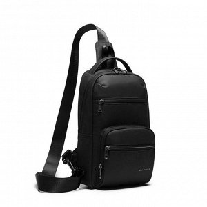 Рюкзак c USB,  молодежный, на одной лямке Bange BG8597 черный, 9.7"