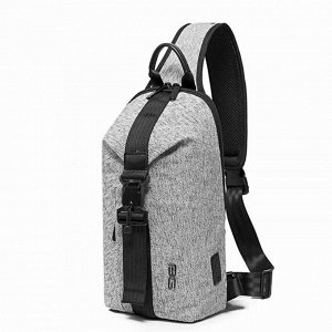 Рюкзак молодежный, на одной лямке BANGE BG77173 серый, 9.7"