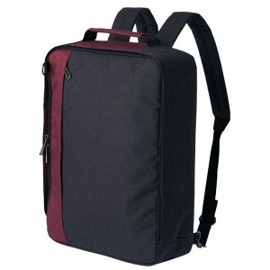 Рюкзак для ноутбука 2 в 1 twoFold серый с бордовым, 29х39х10 см