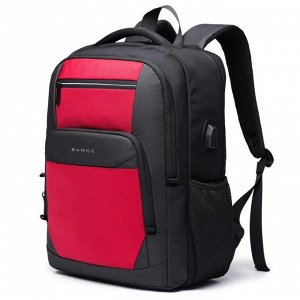 Рюкзак c USB,  BANGE BG1922 красный, 15.6"