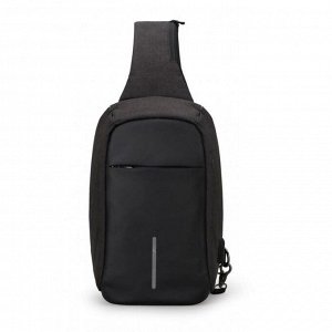 Рюкзак с USB,  молодежный, на одной лямке Mark Ryden MR-5898 черный, 9.7"