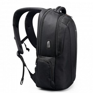 Рюкзак с USB,  для ноутбука, Tigernu T-B3105 черный с оранжевым, 15"