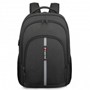 Рюкзак с USB,  для ноутбука, Tigernu T-B3893 черный, 15.6"