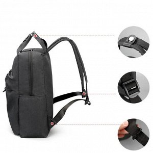Рюкзак с USB,  Tigernu T-B3355 темно-серый, 14"