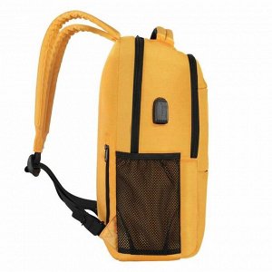 Рюкзак с USB,  для ноутбука, Tigernu T-B3032D желтый, 15.6"