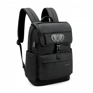Рюкзак с USB,  для ноутбука, Tigernu T-B3513 темно-серый, 15,6"