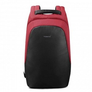 Рюкзак с USB,  для ноутбука, Tigernu T-B3615B черно-красный, 15.6"
