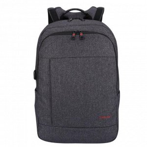 Рюкзак с USB,  для ноутбука, Tigernu T-B3142U темно-серый, 15.6"