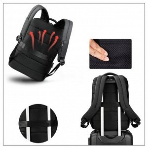 Рюкзак с USB,  для ноутбука, Tigernu T-B3503 темно-серый, 15,6"