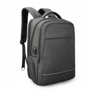 Рюкзак с USB,  для ноутбука, Tigernu T-B3533 темно-серый, 15.6"