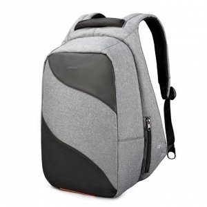 Рюкзак с USB,  для ноутбука, Tigernu T-B3622 серо-черный, 15,6"