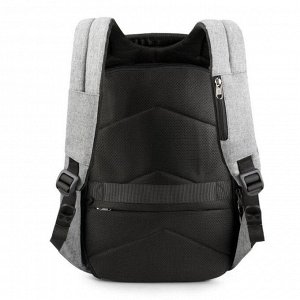 Рюкзак с USB,  для ноутбука, Tigernu T-B3622 серо-черный, 15,6"
