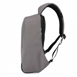 Рюкзак с USB,  Tigernu T-B3213 светло-серый, 16"