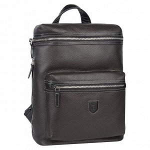 Рюкзак мужской, коричнево-черный, 295x380x120