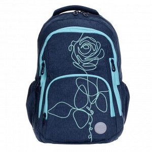 Рюкзак молодежный, Grizzly RD-143, 42x29x20 см, эргономичная спинка, «Роза»