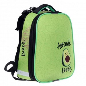 Рюкзак каркасный, Stavia, 38 х 30 х 16 см, для девочки, эргономичная спинка, "Авокадо"