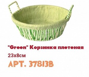 "Green" Корзинка плетеная 23x8см B37813 ВЭД